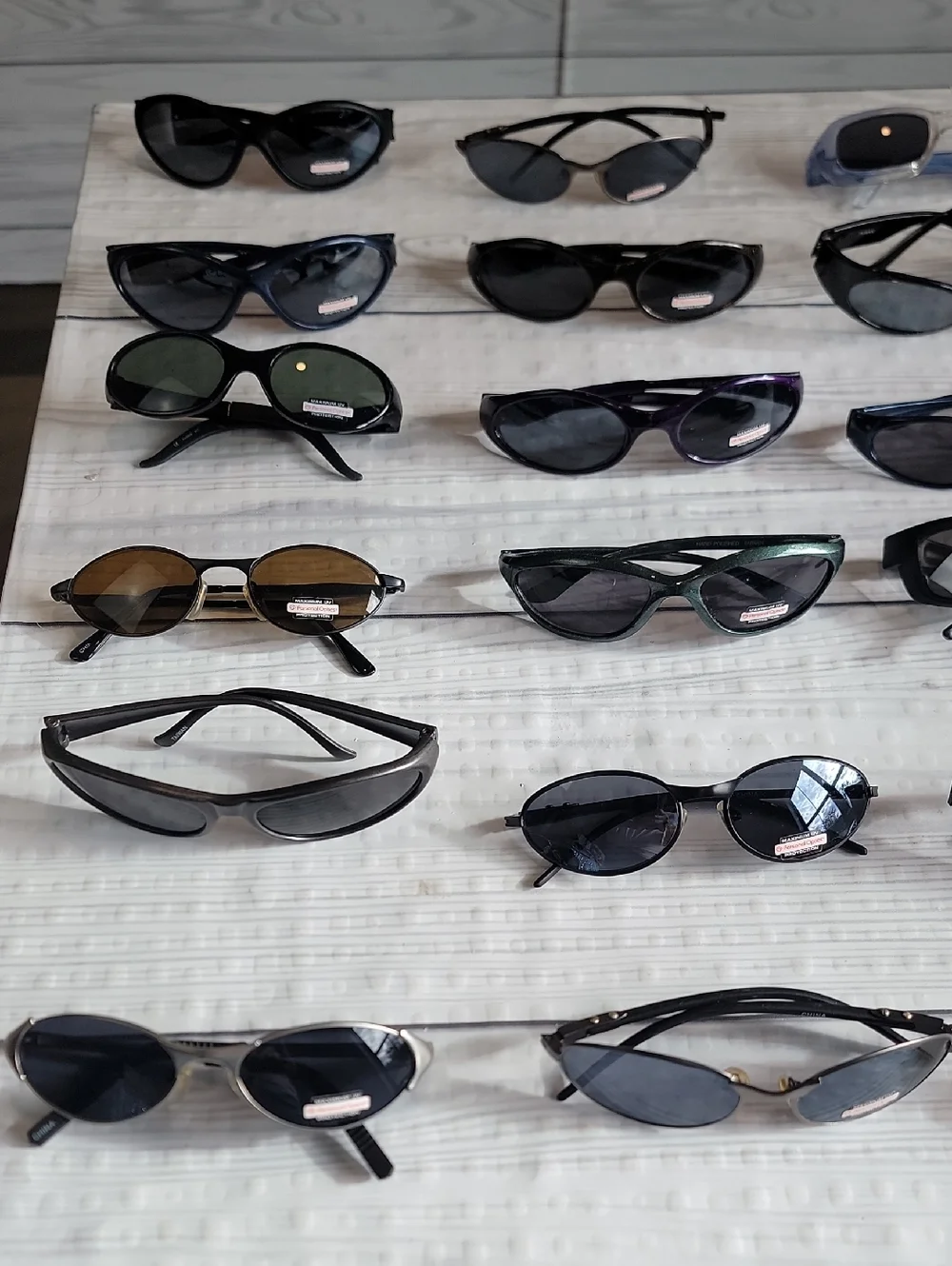 Sunglassed Assorted Cat-Eye and Slim Unbranded Lot - Black, Brown, Blue 24 Items